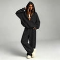 thumbnail image 1 of BRELIL Women's Two Piece Outfits Set Hoodie Long Sleeve Casual Loungewear Wide Leg Pants Matching Tracksuit Solid Loose Fall Winter Vacation Travel Lounge Set, Dark Gray XL, 1 of 6