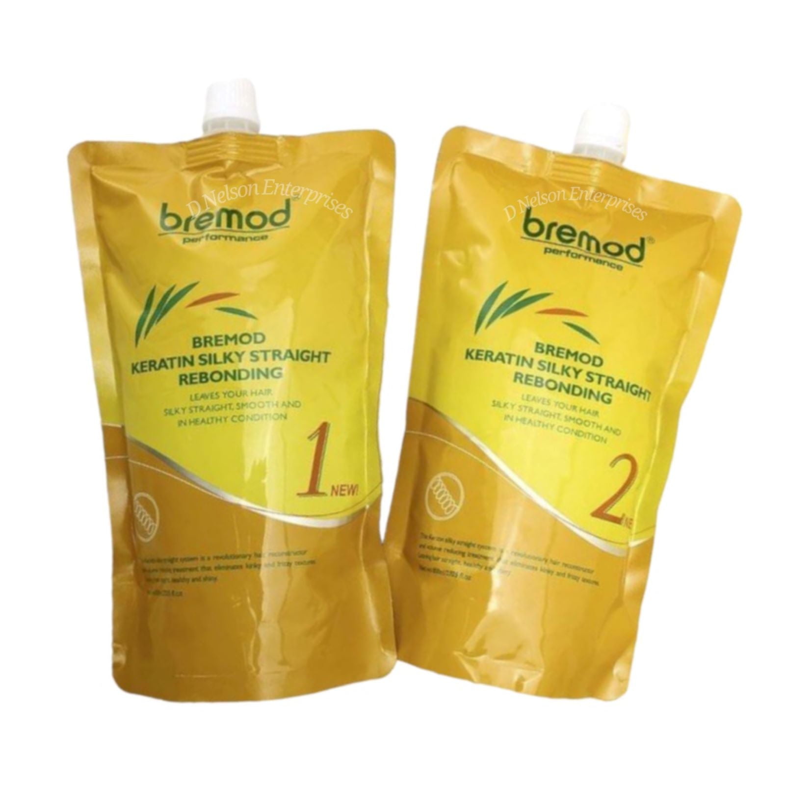 【名入れ無料】 Straight Silky Keratin BREMOD Rebonding For - Set トリートメント