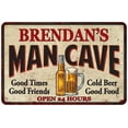 thumbnail image 1 of BRENDAN'S Man Cave Sign 12 x 18 Matte Finish Metal 112180011485, 1 of 1