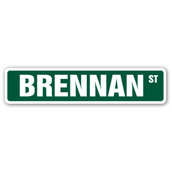 BRENNAN Street Sign Childrens Name Room Sign | Indoor/Outdoor | 36" Wide