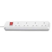 BRENNENSTUHL - Eco-Line 4 Gang Switched Extension Lead, 1.5m White