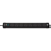BRENNENSTUHL - Premium-Line 8 Way Switched Extension Lead, 3m Black