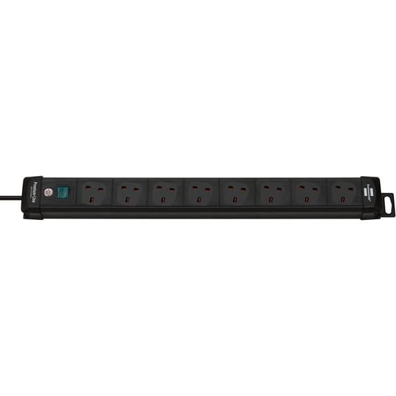 BRENNENSTUHL - Premium-Line 8 Way Switched Extension Lead, 3m Black