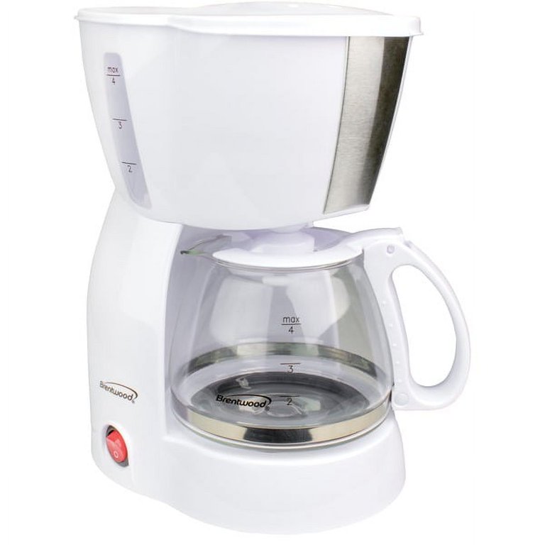 Brentwood - 4-Cup Coffee Maker - White