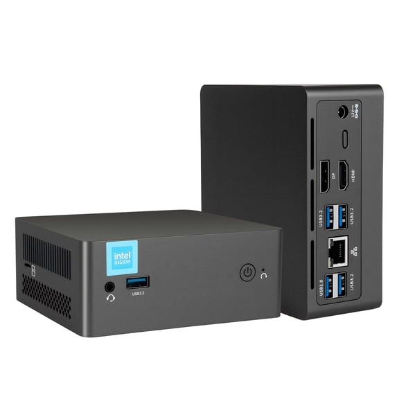 BRENUC Mini PC, 16GB RAM, 512GB SSD, Intel N150 (up to 3.6GHz), Business Desktop, WiFi 5/BT4.2, Nucbox N9E