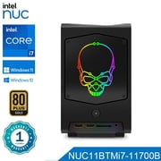 BRE NUC BTMi7 11 Mini Gaming PC, Intel Core i7-11700B, 0GB RAM, 0GB SSD