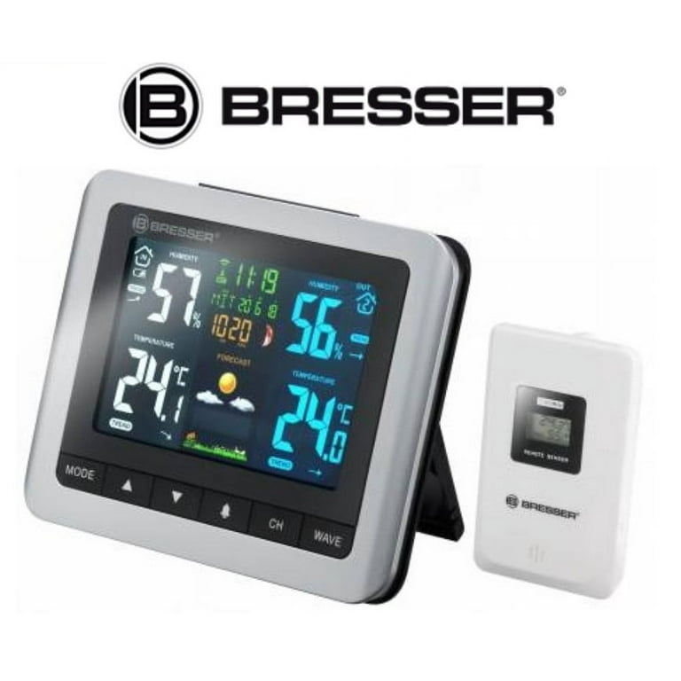 BRESSER MeteoTemp WTM Wireless Weather Station with Indoor/Outdoor  Temperature Sensor - 7007510