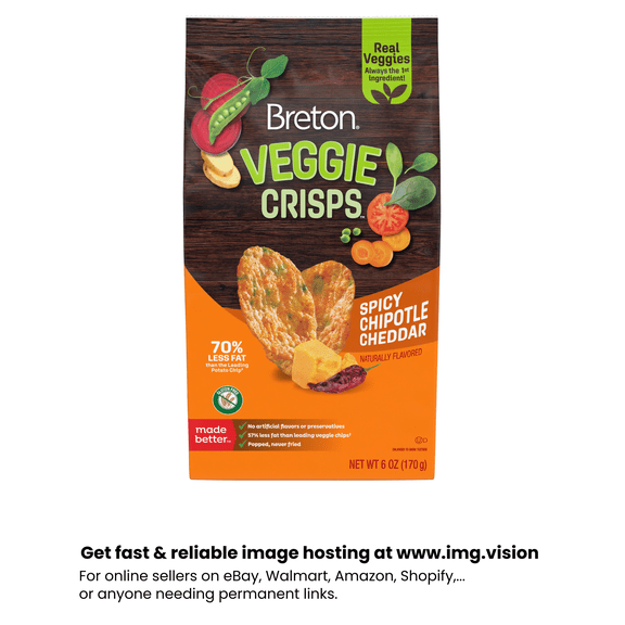 BRETON VEGGIE CRISPS SPICY CHPTLE CHED 6OZ