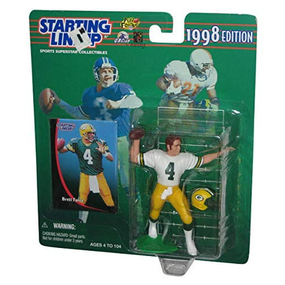 BRETT FAVRE / GREEN BAY PACKERS 1998 NFL Starting Lineup Action Figure & Exclusive NFL Collector Trading Card