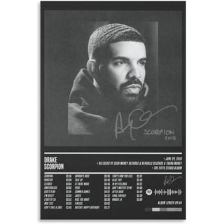 Drake Poster Take Care Music Album Cover Signed Limited Edition Canvas  Poster Bedroom Decor Sports Landscape Office Room Decor Gift Unframe
