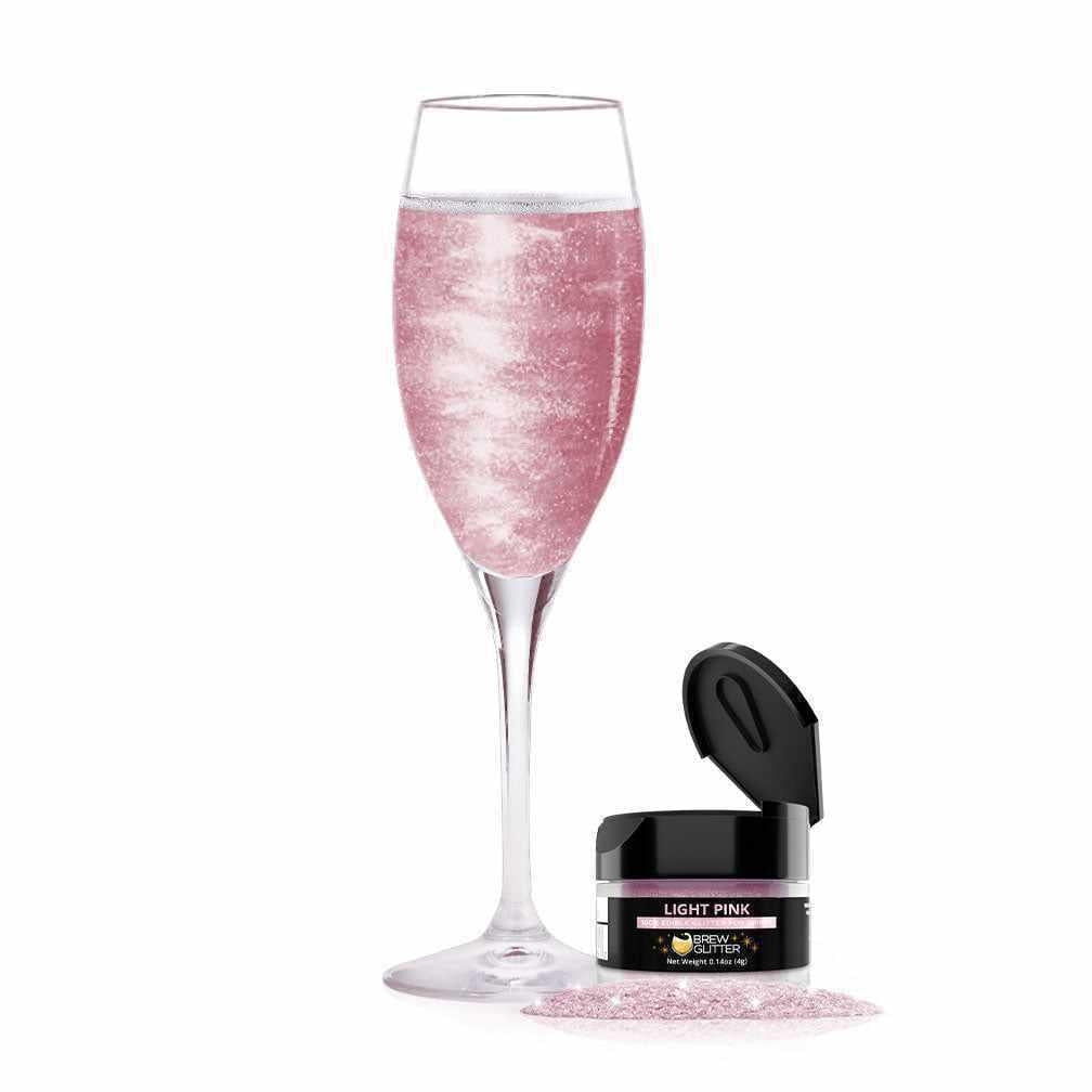 BREW GLITTER Light Pink Edible Glitter For Drinks, Cocktails, Beer, Drink  Garnish & Beverages, 4 Gram, KOSHER Certified, 100% Edible & Food Grade, Kosher Certified