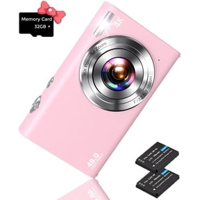 BREWENE Digital Camera 4K Autofocus Vlogging Camera for YouTube with 32GB Card,48MP UHD 16X Digital Zoom Point and Shoot Camera for Photography