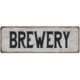 thumbnail image 1 of BREWERY Vintage Look Rustic 6x18 Metal Sign Chic Retro 106180035013, 1 of 1
