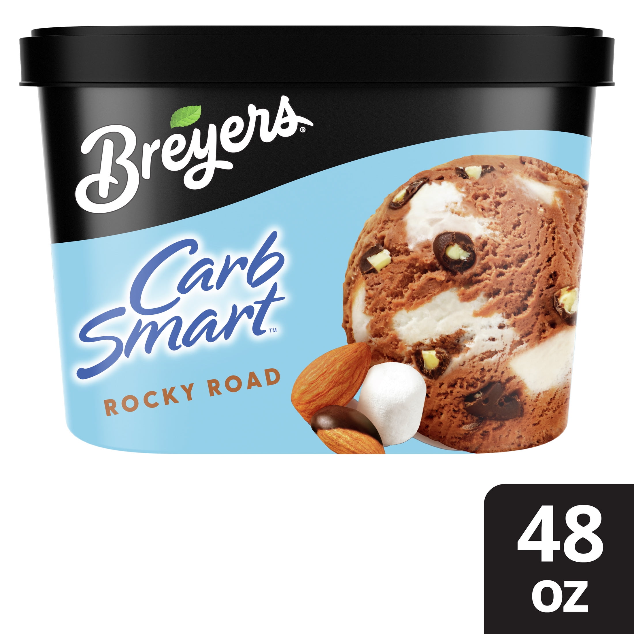 Breyers CarbSmart Rocky Road Chocloate Ice Cream Frozen Desserts, 1.5 Qt