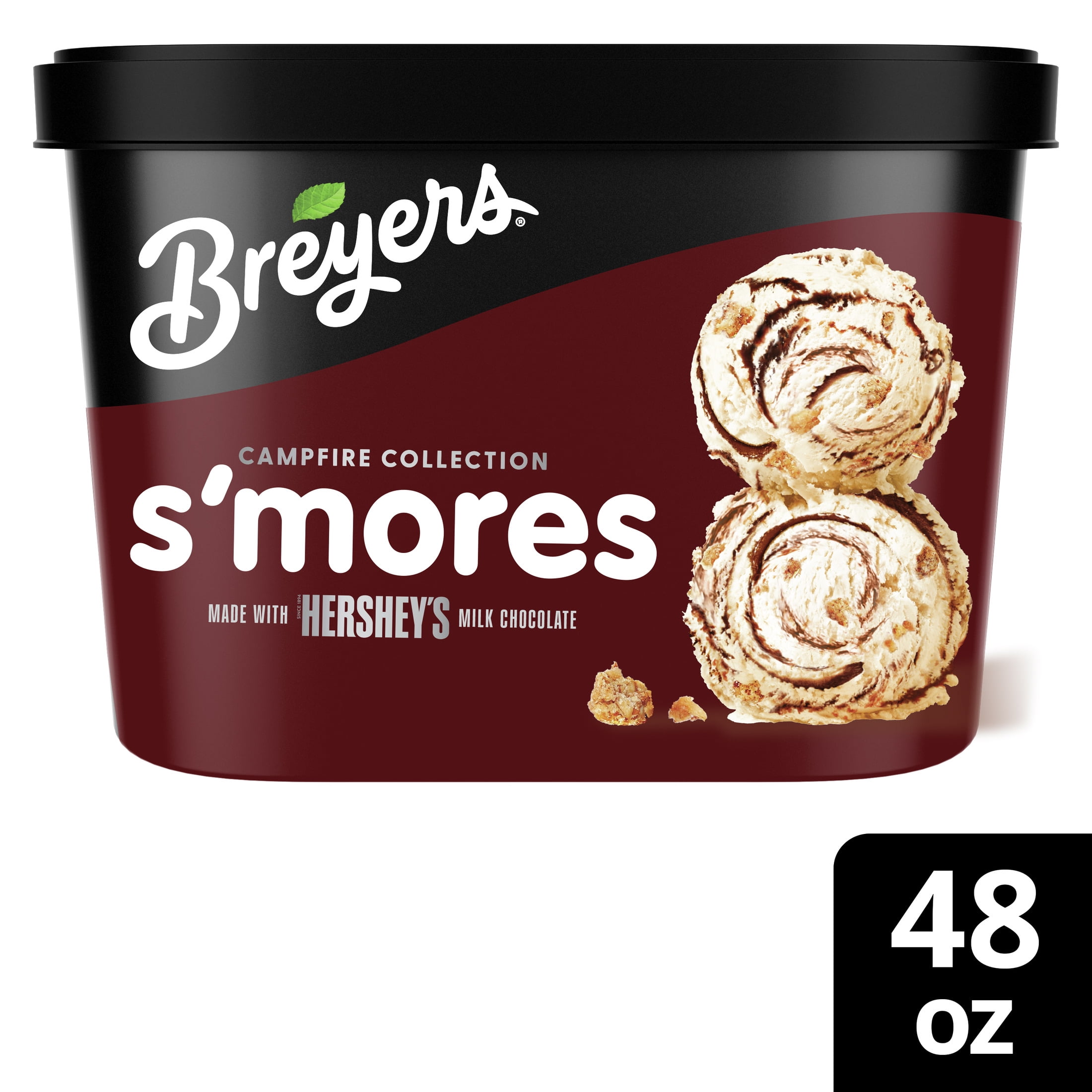 Breyers Campfire Collection S'mores Ice Cream with Hershey's Milk Chocolate, 1.5 Qt