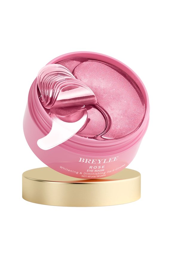 Rose Eye Mask - 60 Pcs Face Puffy Eyes and Dark Circles Treatments Reduce Wrinkles and Fine Lines Undereye Improve and Firm eye Skin