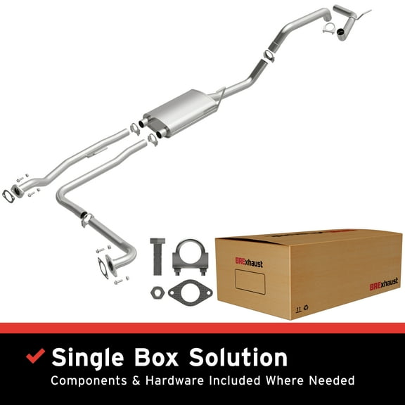 BRExhaust OE Replacement Exhaust System Kit 106-0296: Compatible with 2012-2017 Nissan NV1500 4.0L, 2012-2017 Nissan NV2500 4.0L, 2012-2017 Nissan NV3500 4.0L