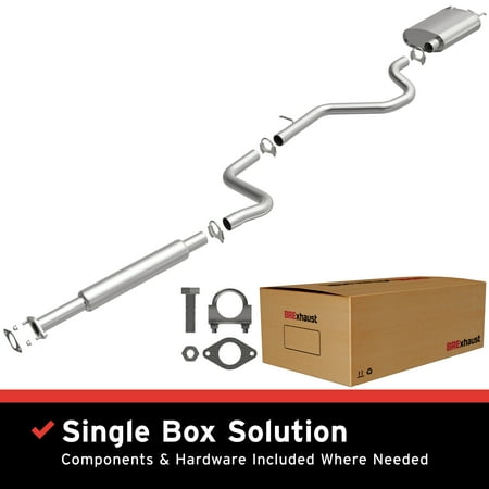 BRExhaust OE Replacement Exhaust System Kit 106-0013: Compatible with 2005-2009 Buick Allure 3.8L, 2005-2009 Buick LaCrosse 3.8L