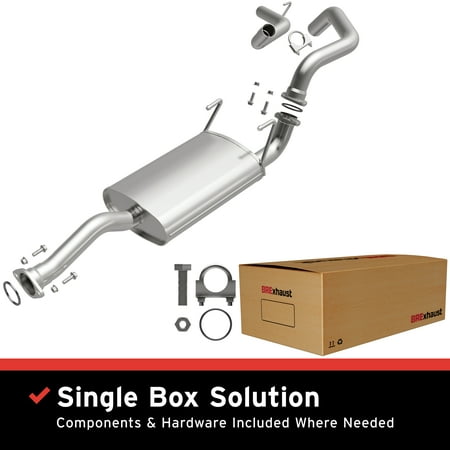 BRExhaust OE Replacement Exhaust System Kit 106-0022: Compatible with 1999-2000 Toyota 4Runner 2.7L, 1999-2002 Toyota 4Runner 3.4L