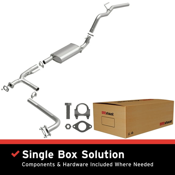 BRExhaust OE Replacement Exhaust System Kit 106-0065: Compatible with 2005-2014 Nissan Xterra 4.0L