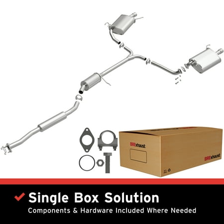 BRExhaust OE Replacement Exhaust System Kit 106-0148: Compatible with 2004-2008 Acura TSX 2.4L