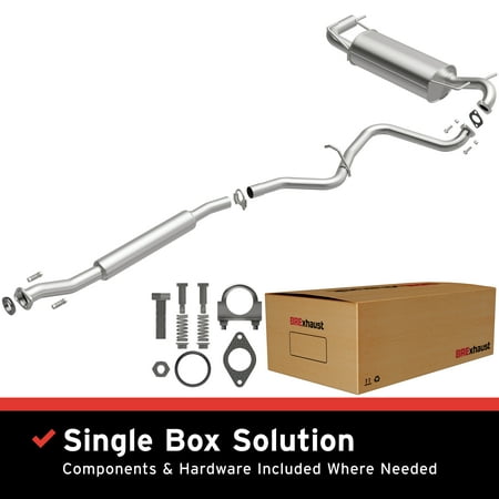 BRExhaust OE Replacement Exhaust System Kit 106-0182: Compatible with 2008-2011 Subaru Impreza 2.5L