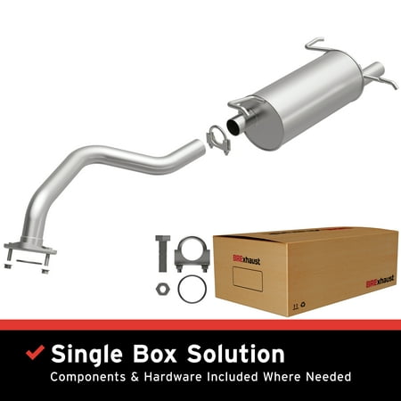 BRExhaust OE Replacement Exhaust System Kit 106-0257: Compatible with 2007-2012 Nissan Sentra 2.0L, 2007-2012 Nissan Sentra 2.5L