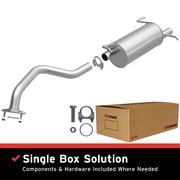 BRExhaust OE Replacement Exhaust System Kit 106-0257 Compatible with 2007-2012 Nissan Sentra 2.0L, 2007-2012 Nissan Sentra 2.5L