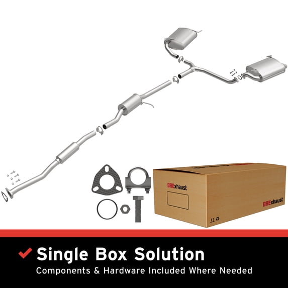 BRExhaust OE Replacement Exhaust System Kit 106-0293: Compatible with 2003-2007 Honda Accord 3.0L
