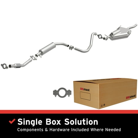 BRExhaust OE Replacement Exhaust System Kit 106-0382: Compatible with 1999-2002 Saab 9-3 2.0L, 1994-1998 Saab 900 2.0L