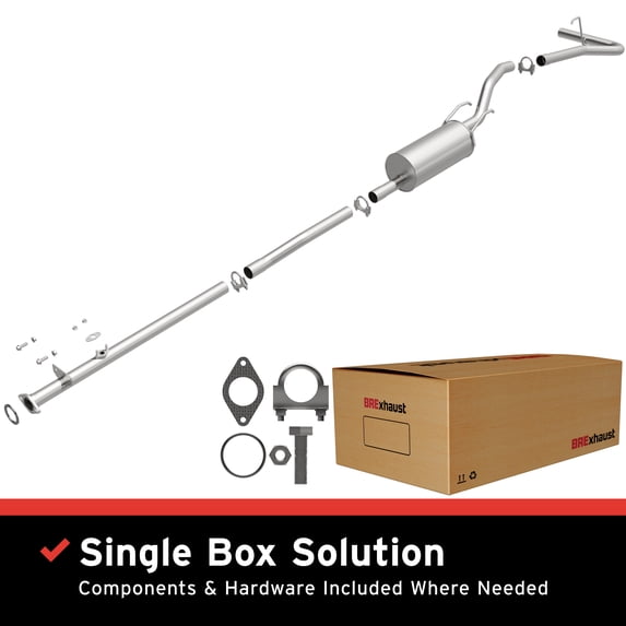 BRExhaust OE Replacement Exhaust System Kit 106-0404: Compatible with 1998-2000 Toyota Tacoma 2.4L