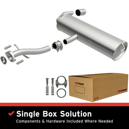 BRExhaust OE Replacement Exhaust System Kit 106-0423: Compatible with 2005-2010 Scion tC 2.4L