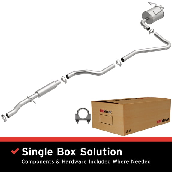 BRExhaust OE Replacement Exhaust System Kit 106-0443: Compatible with 2009-2018 Dodge Journey 2.4L