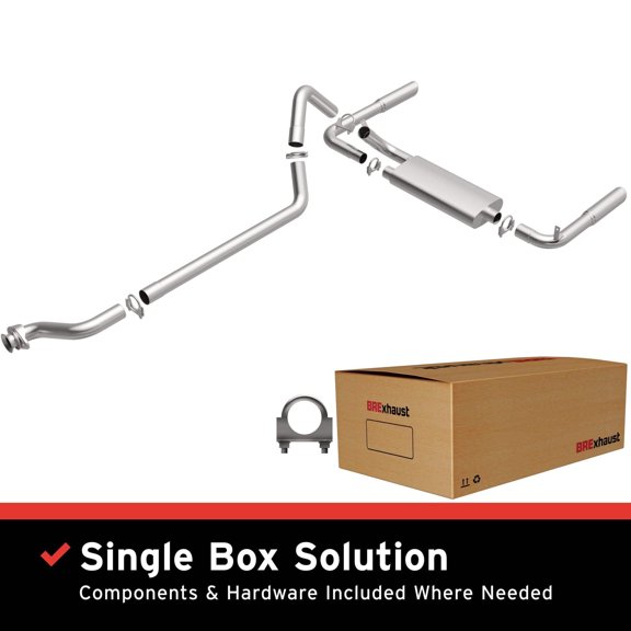BRExhaust OE Replacement Exhaust System Kit 106-0455: Compatible with 1993-1995 Chevrolet Camaro 5.7L, 1993-1995 Pontiac Firebird 5.7L
