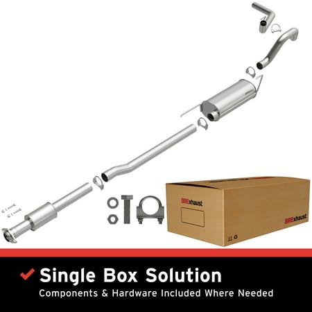 BRExhaust OE Replacement Exhaust System Kit 106-0511: Compatible with 2011-2014 Ford F-150 3.5L, 2011-2014 Ford F-150 5.0L, 2011-2014 Ford F-150 6.2L