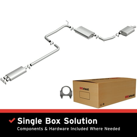 BRExhaust OE Replacement Exhaust System Kit 106-0520: Compatible with 1998-2004 Chrysler Intrepid 2.7L, 1998-2004 Dodge Intrepid 2.7L