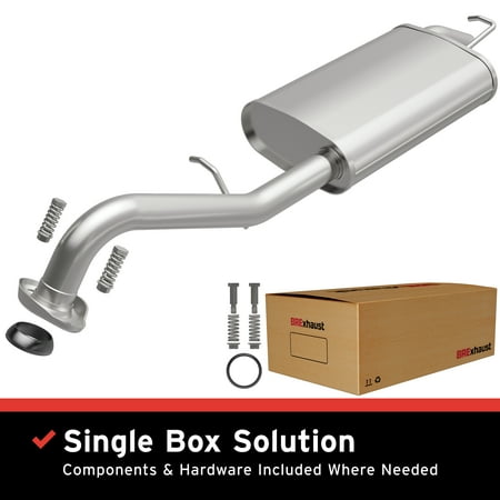 BRExhaust OE Replacement Exhaust System Kit 106-0626: Compatible with 2003-2013 Toyota Corolla 1.8L
