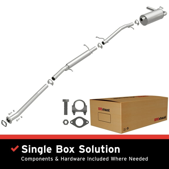 BRExhaust OE Replacement Exhaust System Kit 106-0641: Compatible with 1999-2002 Mercury Villager 3.3L, 1999-2002 Nissan Quest 3.3L