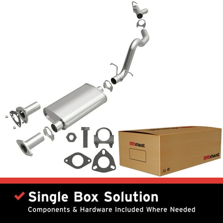 BRExhaust OE Replacement Exhaust System Kit 106-0720: Compatible with 1996-2005 Chevrolet Blazer 4.3L, 1996-2002 GMC Jimmy 4.3L