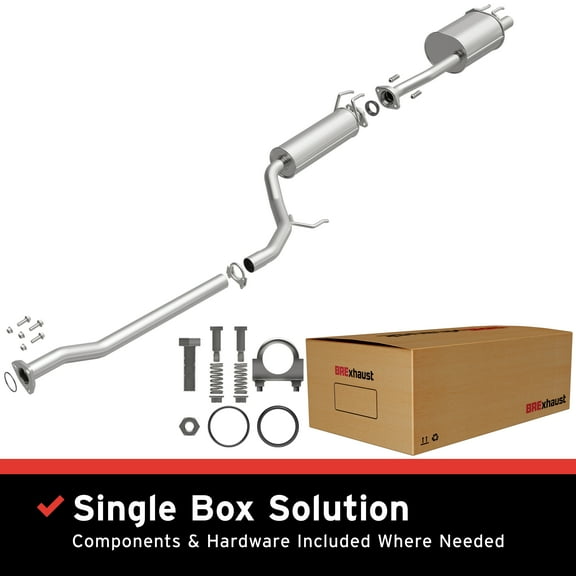 BRExhaust OE Replacement Exhaust System Kit 106-0743: Compatible with 2006-2011 Honda Civic 2.0L