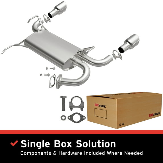 BRExhaust OE Replacement Exhaust Muffler Kit 108-0030: Compatible with 2003-2007 INFINITI G35 3.5L