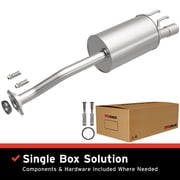 BRExhaust OE Replacement Exhaust Muffler Kit 108-0050 Compatible with 2006-2011 Honda Civic 1.3L, 2006-2011 Honda Civic 1.8L