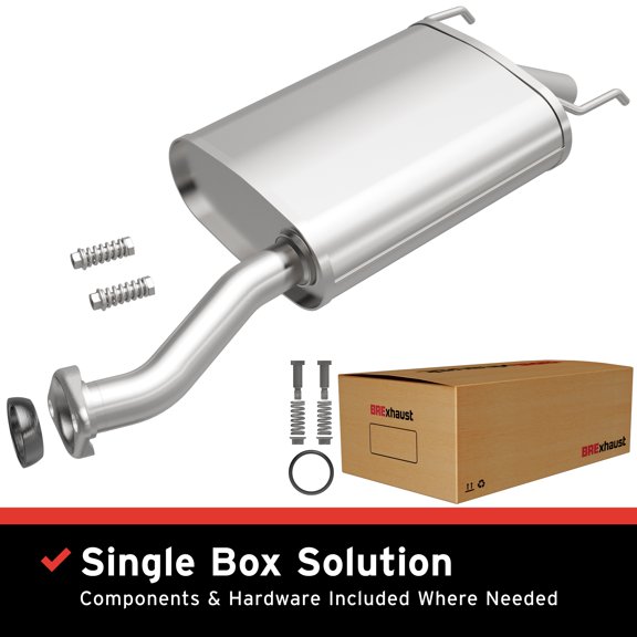 BRExhaust OE Replacement Exhaust Muffler Kit 108-0060: Compatible with 2007-2008 Honda Fit 1.5L