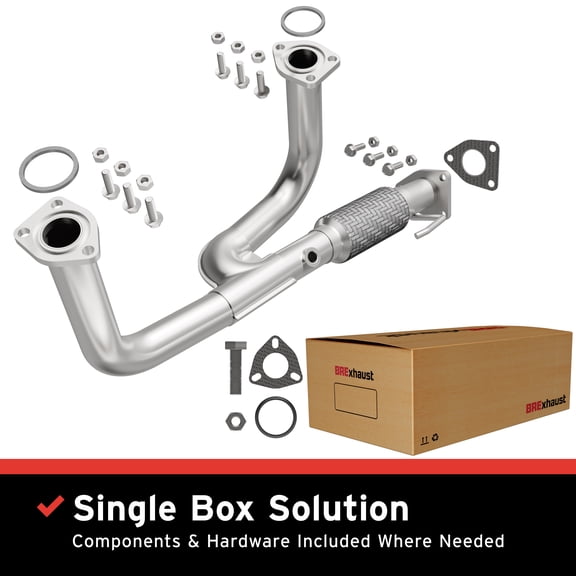 BRExhaust OE Replacement Exhaust Pipe Kit 107-0120: Compatible with 2001-2003 Acura CL 3.2L, 1999-2003 Acura TL 3.2L, 1998-2002 Honda Accord 3.0L