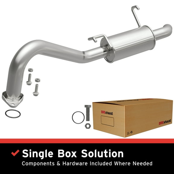 BRExhaust OE Replacement Exhaust Muffler Kit 108-0206: Compatible with 1997-2000 INFINITI QX4 3.3L, 1996-2000 Nissan Pathfinder 3.3L