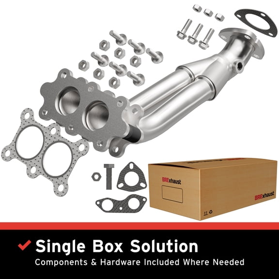 BRExhaust OE Replacement Exhaust Pipe Kit 107-0144: Compatible with 1996-2002 Volkswagen Cabrio 2.0L, 1995-1999 Volkswagen Golf 2.0L, 1993-1999 Volkswagen Jetta 2.0L