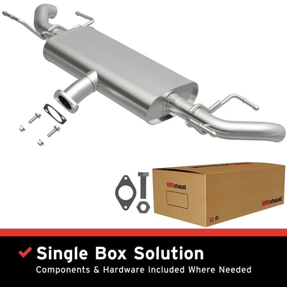 BRExhaust OE Replacement Exhaust System Kit 106-0796: Compatible with 2014-2018 Mazda 3 2.0L