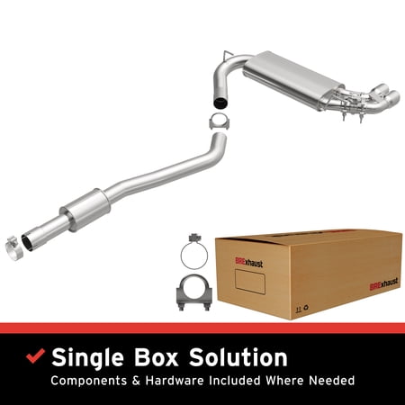 BRExhaust OE Replacement Exhaust System Kit 106-0832: Compatible with 2012-2016 BMW 328i 2.0L, 2017-2018 BMW 330i 2.0L, 2014-2016 BMW 428i 2.0L, 2017-2020 BMW 430i 2.0L
