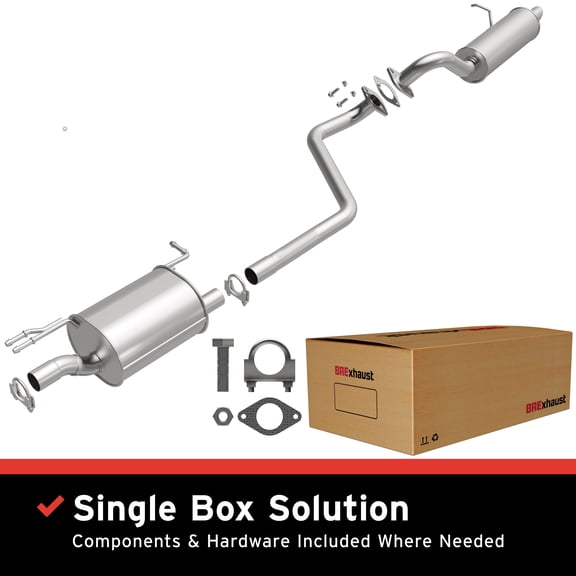 BRExhaust OE Replacement Exhaust System Kit 106-0845: Compatible with 2014-2016 Kia Soul 2.0L