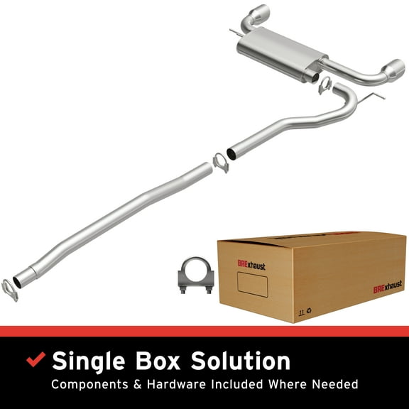 BRExhaust OE Replacement Exhaust System Kit 106-0887: Compatible with 2011-2016 Mini Cooper Countryman 1.6L, 2013-2016 Mini Cooper Paceman 1.6L